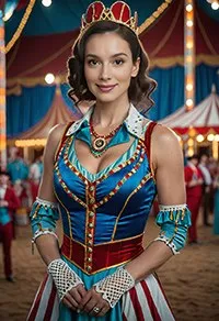 ИИ-стиль «Цирк» — пример обработки фото в фотобудке с нейросетью